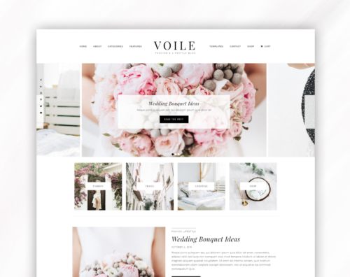 WordPress theme feminine